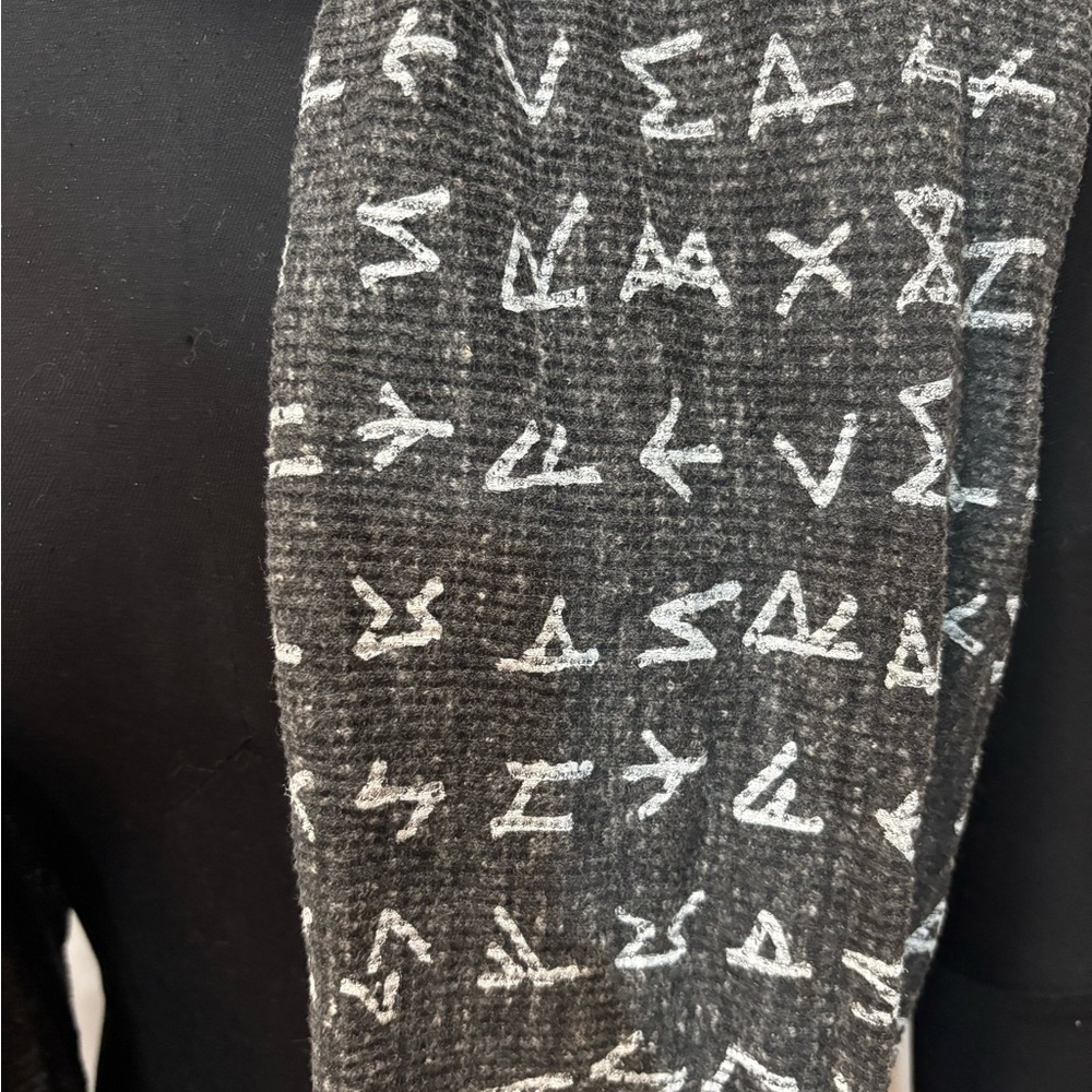 SOLD - Sovrin Rune printed infinity scarf - Ooak